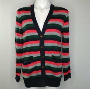 Moth for Anthropologie Jamison Striped Cardigan